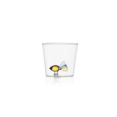 Verre poisson coloré
