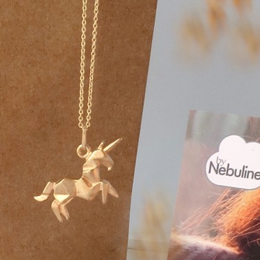 Collier licorne Origami